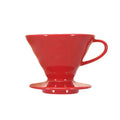 Red Ceramic Pour-Over Coffee Dripper