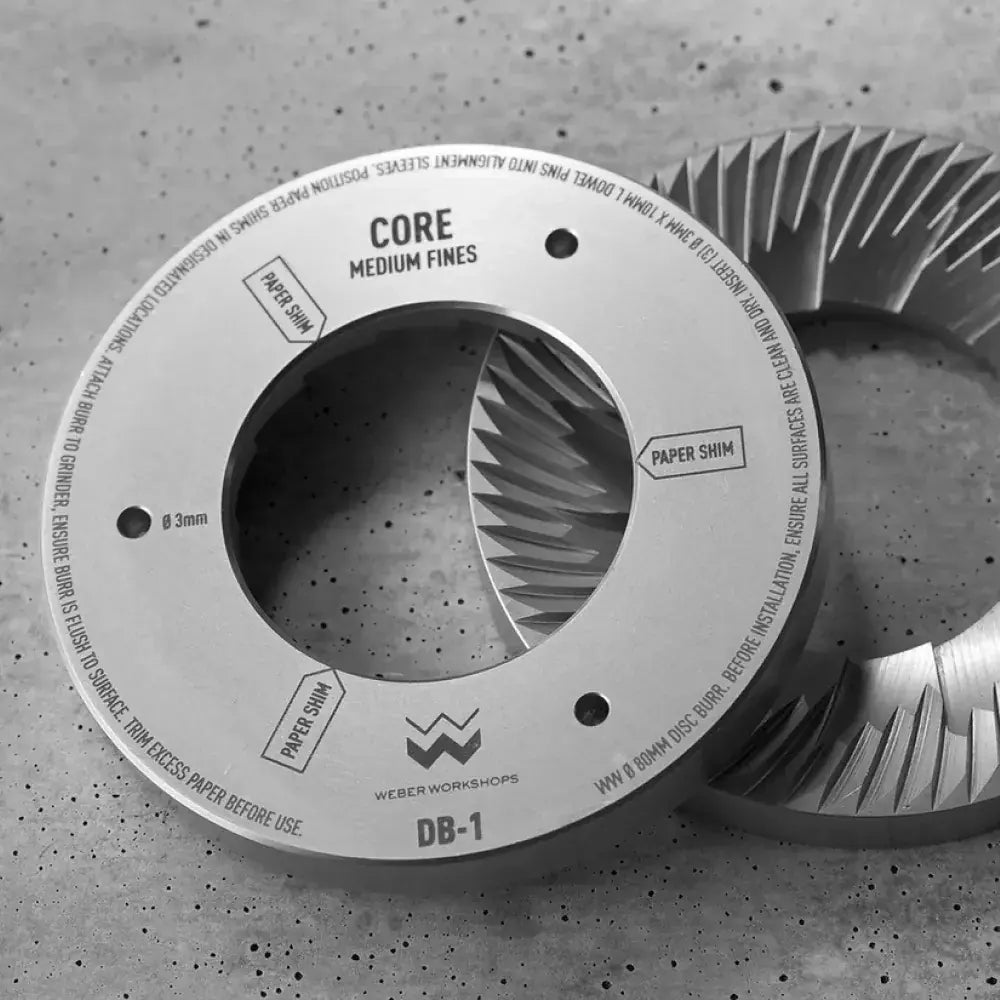 Weber Workshops DB-1 80mm Disc Burr – Core Medium Fines