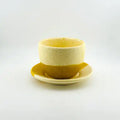 Handcrafted Ceramic Espresso Cup & Saucer – Sunshine Yellow